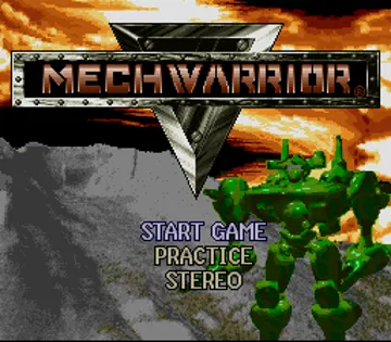 MechWarrior (USA) screen shot title